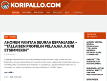 Tablet Screenshot of koripallo.com